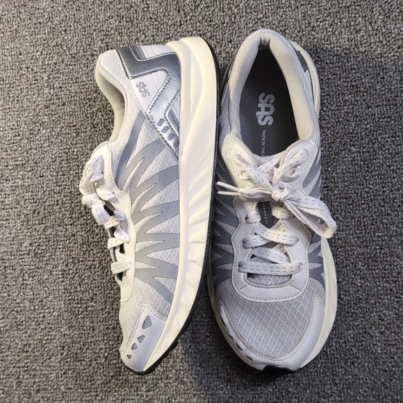 SAS Shoes - SAS Tempo Lace Up Sneakers Shoes Size 9.0M in Gray/White - Made in The USA